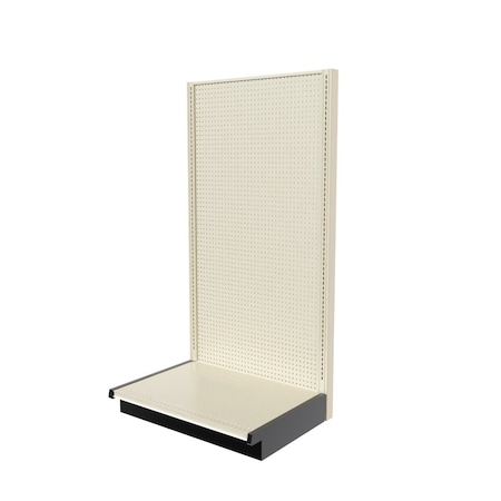 Lozier Gondola Single Sided Starter, Platinum Off-White, 36W x 72H x 25D P375U-ST